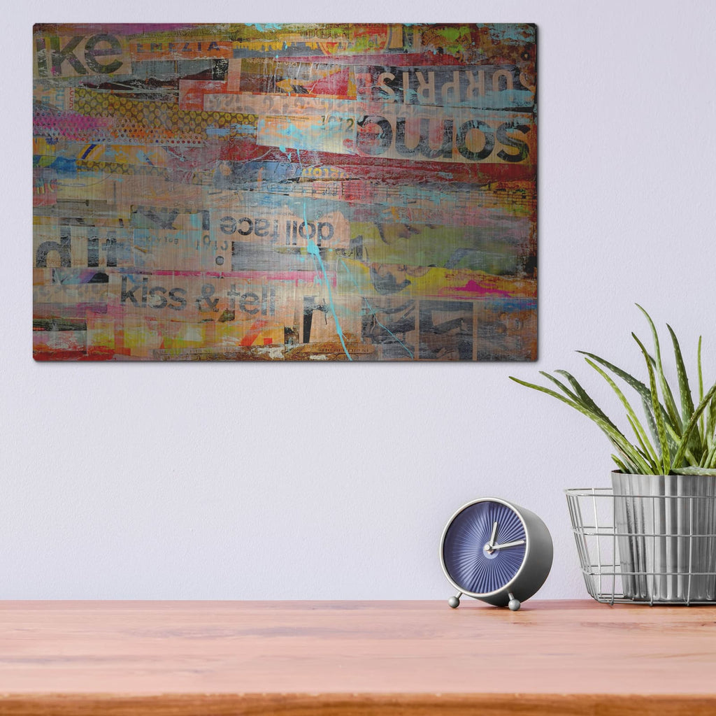 'Metro Mix II' by Erin Ashley – Metal Wall Art, 16x12 room view