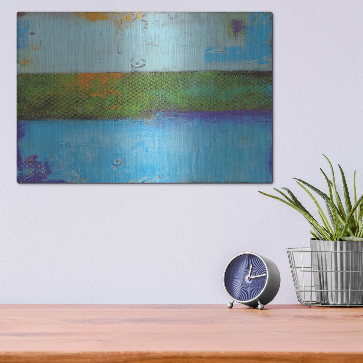 'Cactus Garden' by Erin Ashley – Metal Wall Art, 16x12 room view
