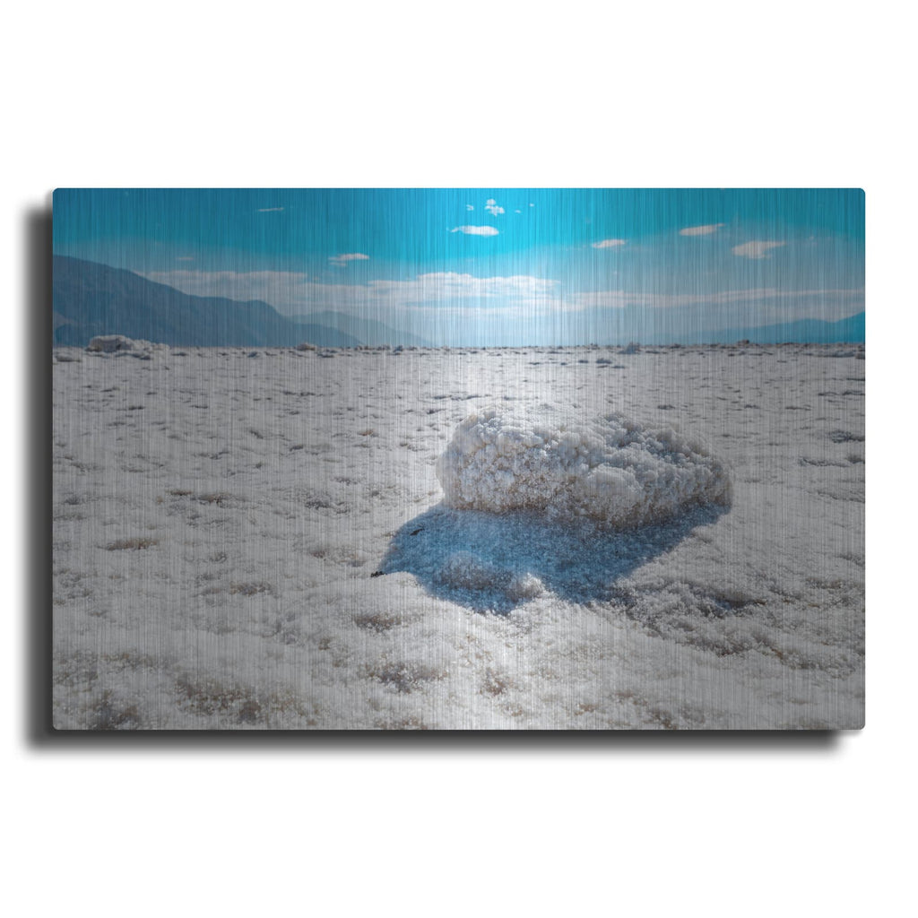 'Badwater Basin - Salt Rock' by Luxe Metal Portfolio – Metal Wall Art