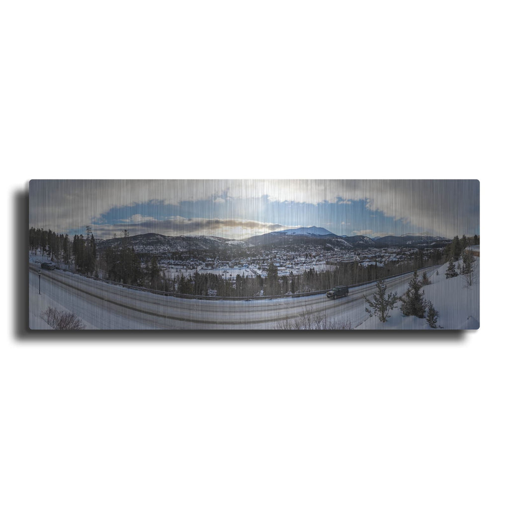 'Breckenridge Colorado Panorama' by Luxe Metal Portfolio – Metal Wall Art