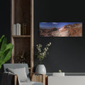 'Death Valley - Artists Pallette Panorama 2' by Luxe Metal Portfolio – Metal Wall Art, 36x12 room view