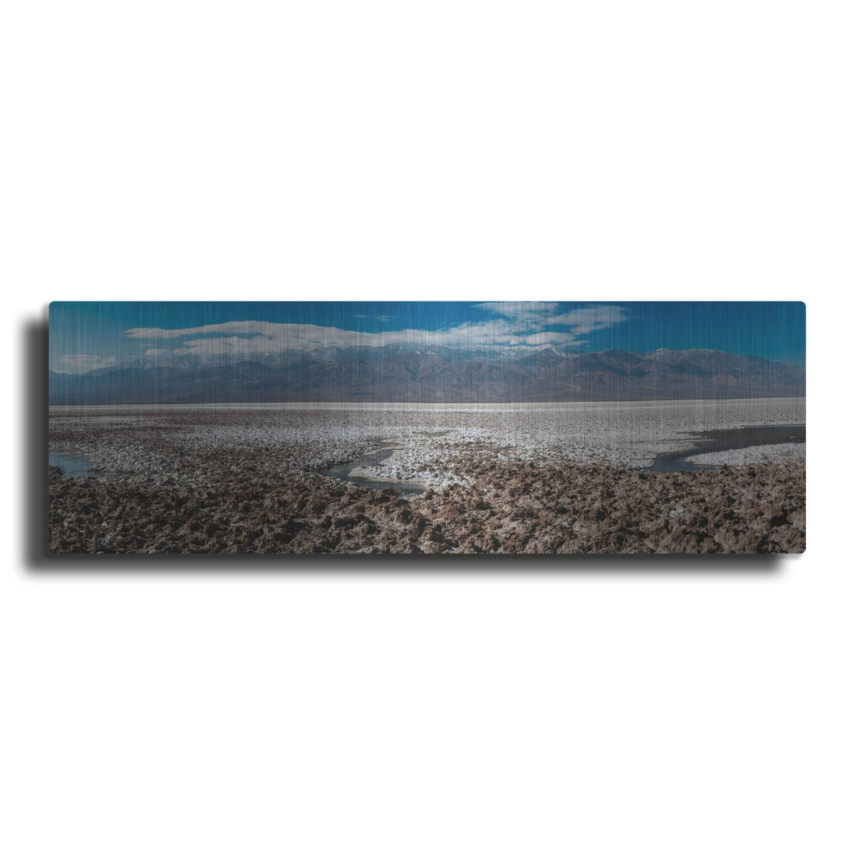 'Death Valley - Badwater Basin Panorama 2' by Luxe Metal Portfolio – Metal Wall Art