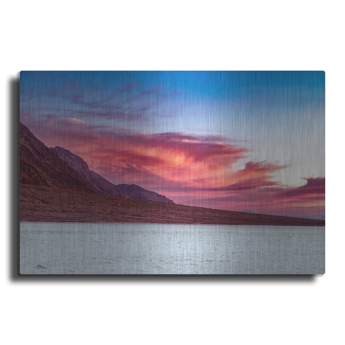 'Death Valley - Badwater Basin Sunset' by Luxe Metal Portfolio – Metal Wall Art