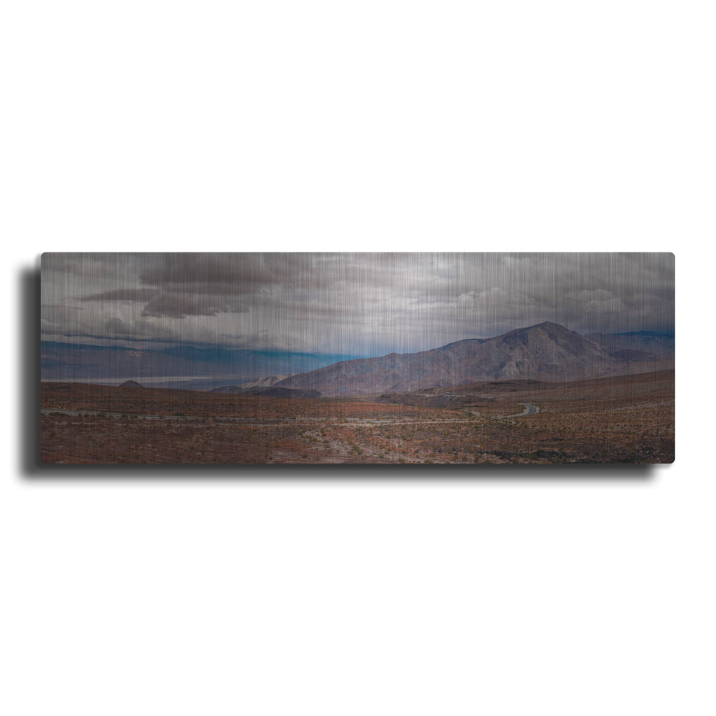 'Death Valley - Cloudy Day Panorama 1' by Luxe Metal Portfolio – Metal Wall Art