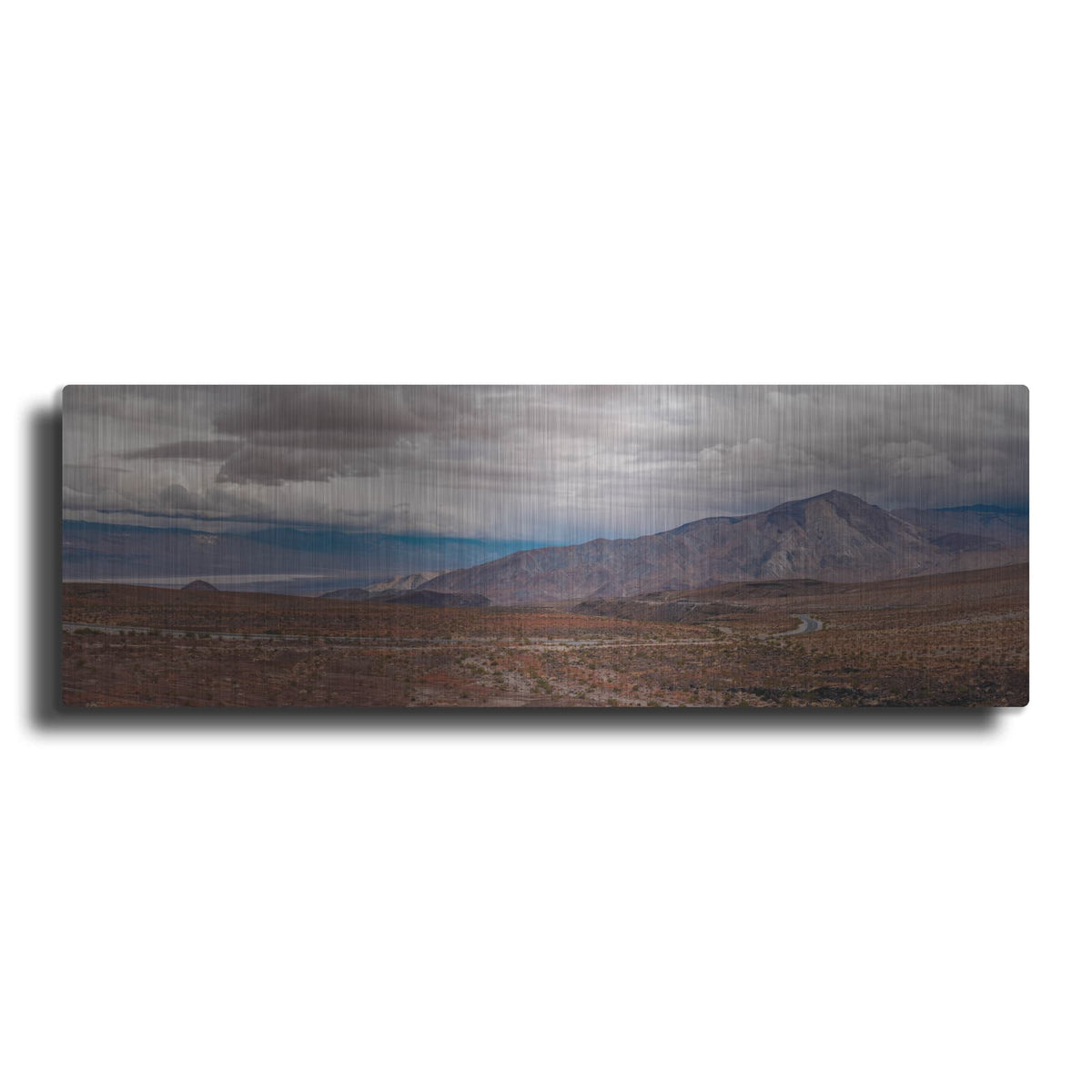 'Death Valley - Cloudy Day Panorama 1' by Luxe Metal Portfolio – Metal Wall Art