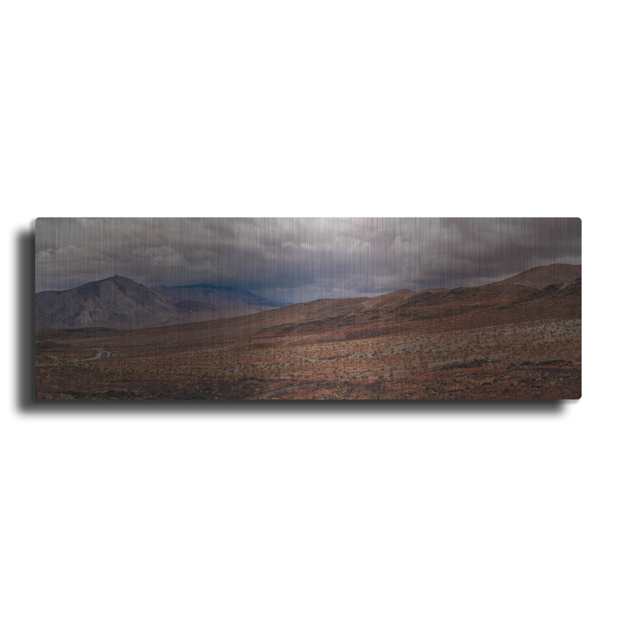 'Death Valley - Cloudy Day Panorama 2' by Luxe Metal Portfolio – Metal Wall Art