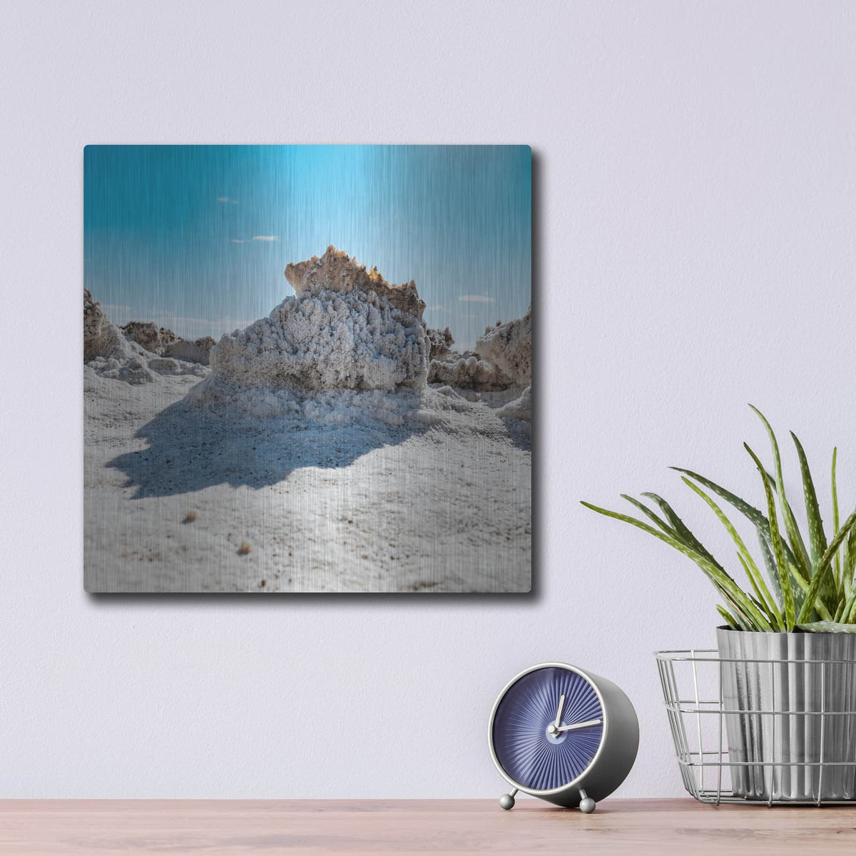 'Death Valley - Devils Golf Course 2' by Luxe Metal Portfolio – Metal Wall Art, 12x12 room view