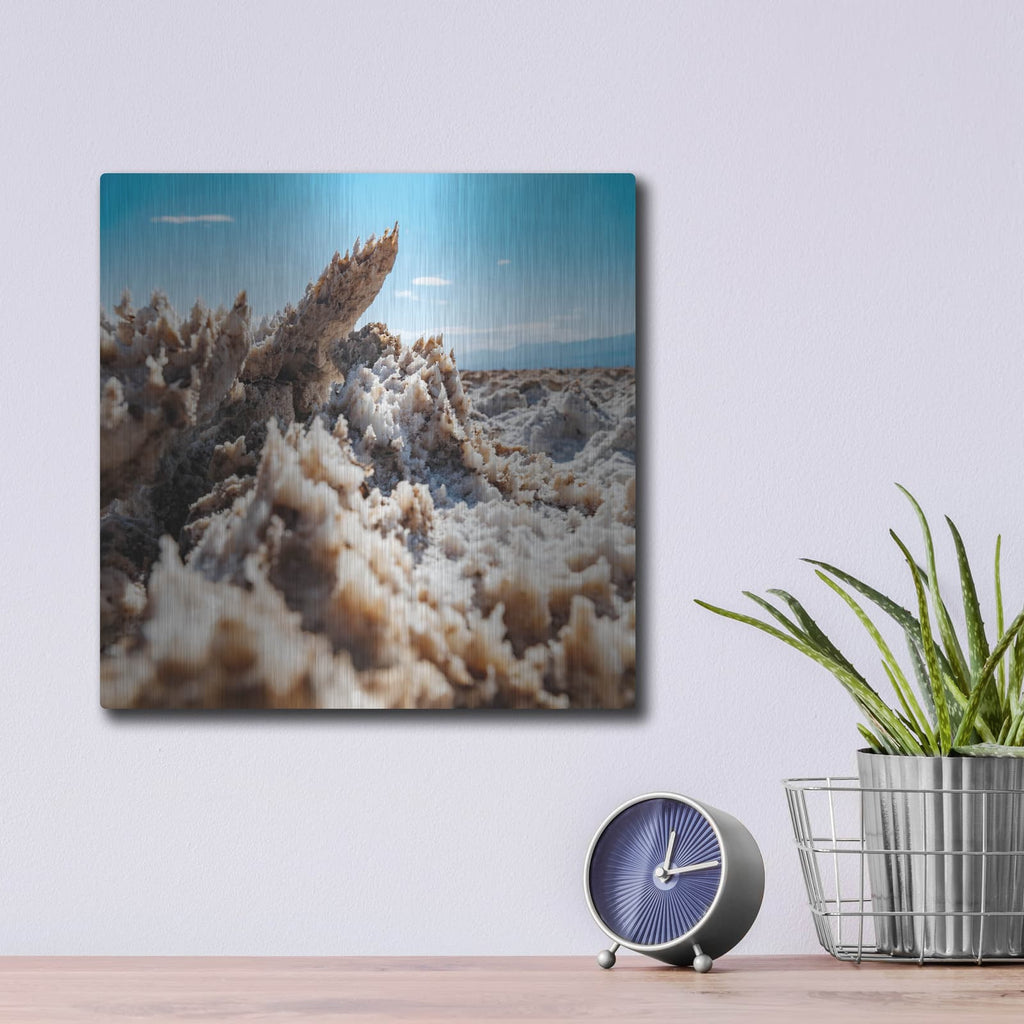'Death Valley - Devils Golf Course 3' by Luxe Metal Portfolio – Metal Wall Art, 12x12 room view