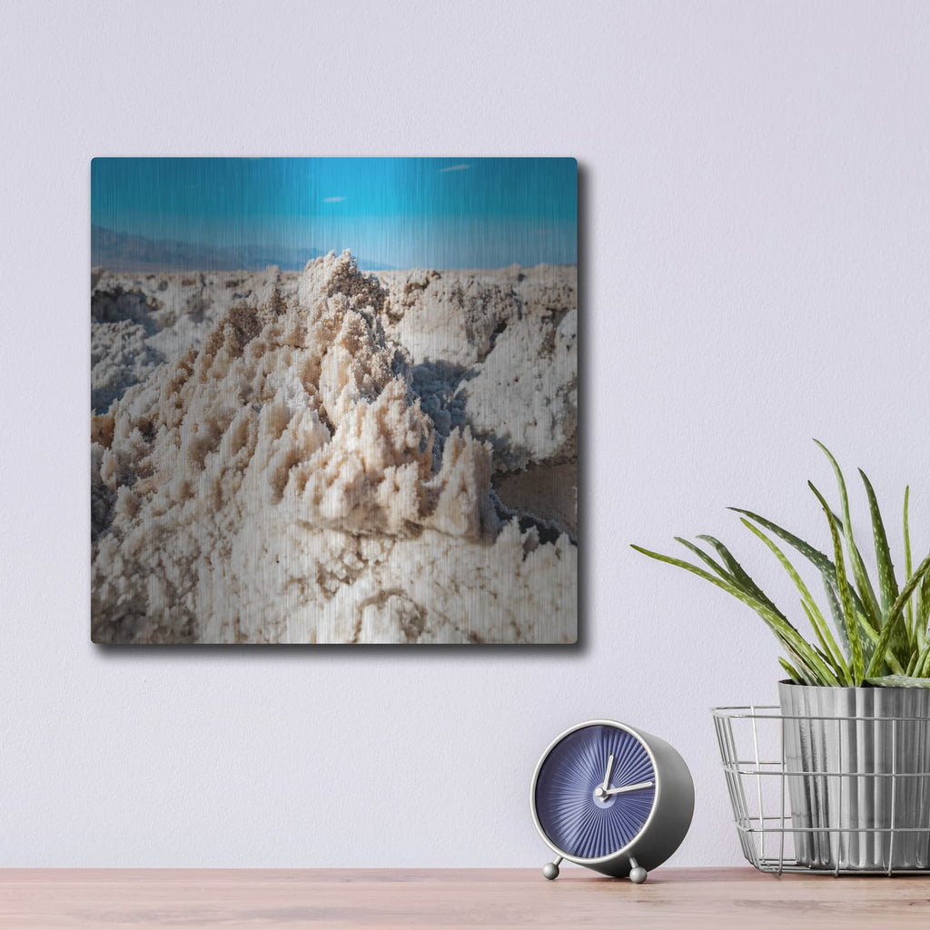'Death Valley - Devils Golf Course 4' by Luxe Metal Portfolio – Metal Wall Art, 12x12 room view