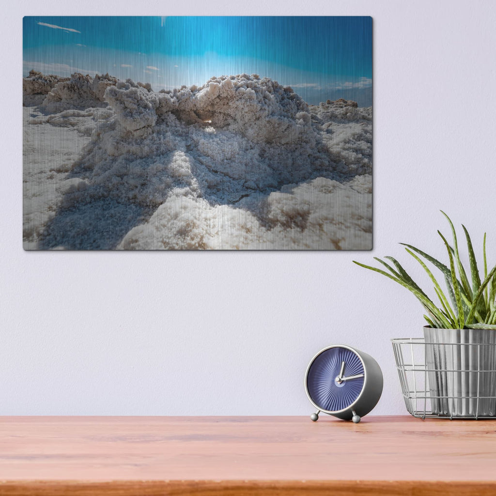 'Death Valley - Devils Golf Course 5' by Luxe Metal Portfolio – Metal Wall Art, 16x12 room view