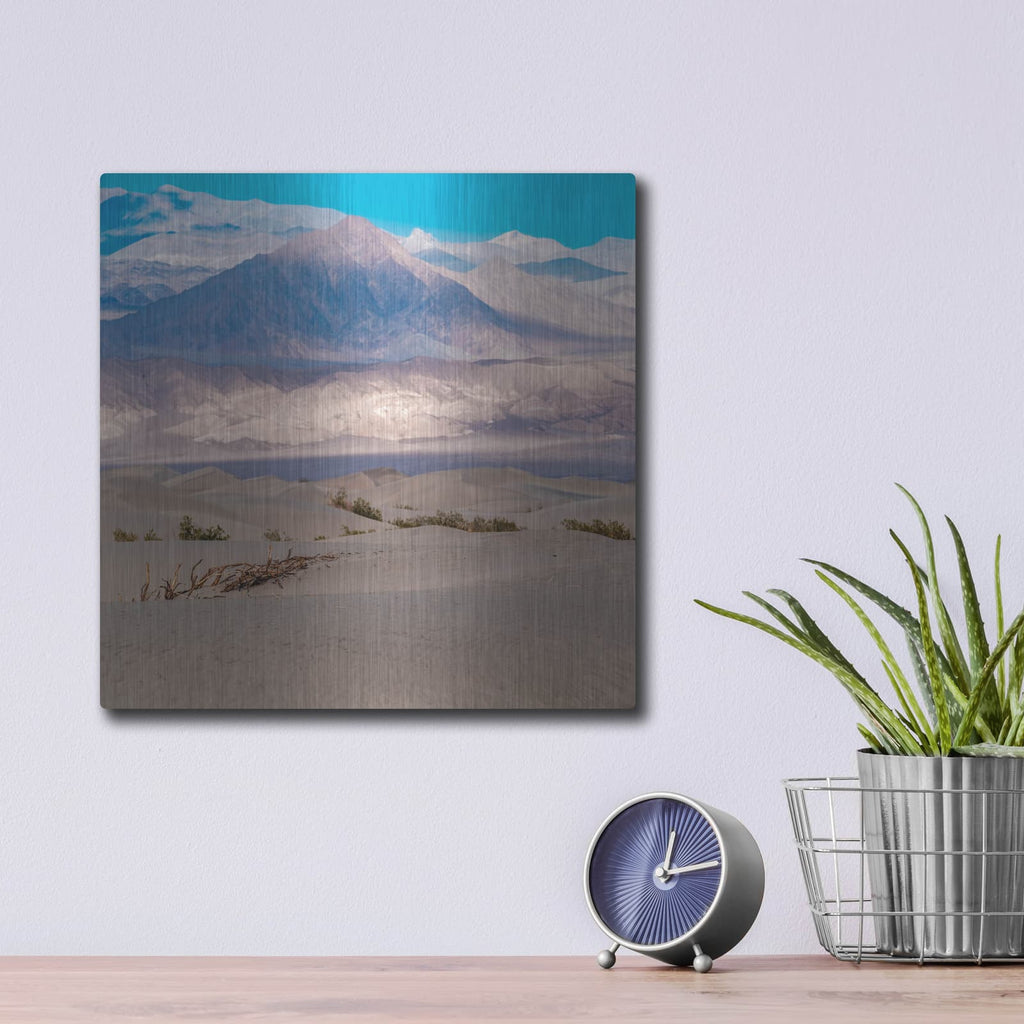 'Death Valley - Dunes' by Luxe Metal Portfolio – Metal Wall Art, 12x12 room view