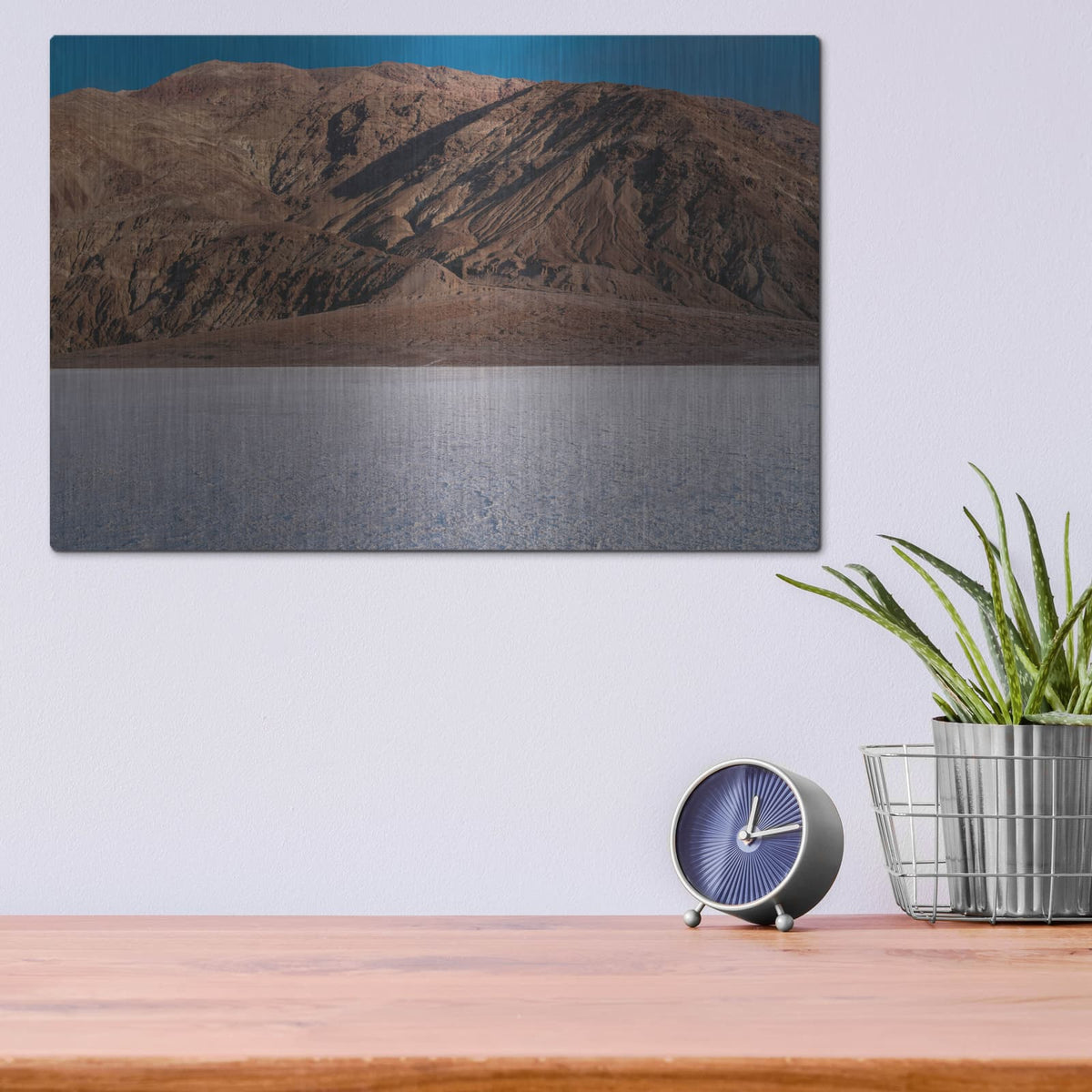 'Death Valley - Salt To Hills' by Luxe Metal Portfolio – Metal Wall Art, 16x12 room view