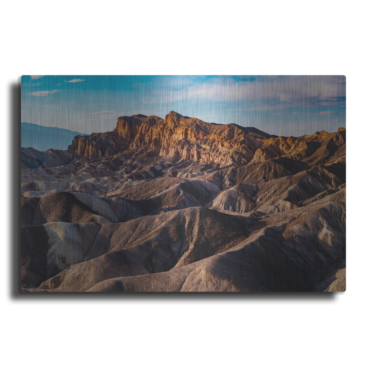 'Death Valley - Zabriskie Point Hills' by Luxe Metal Portfolio – Metal Wall Art