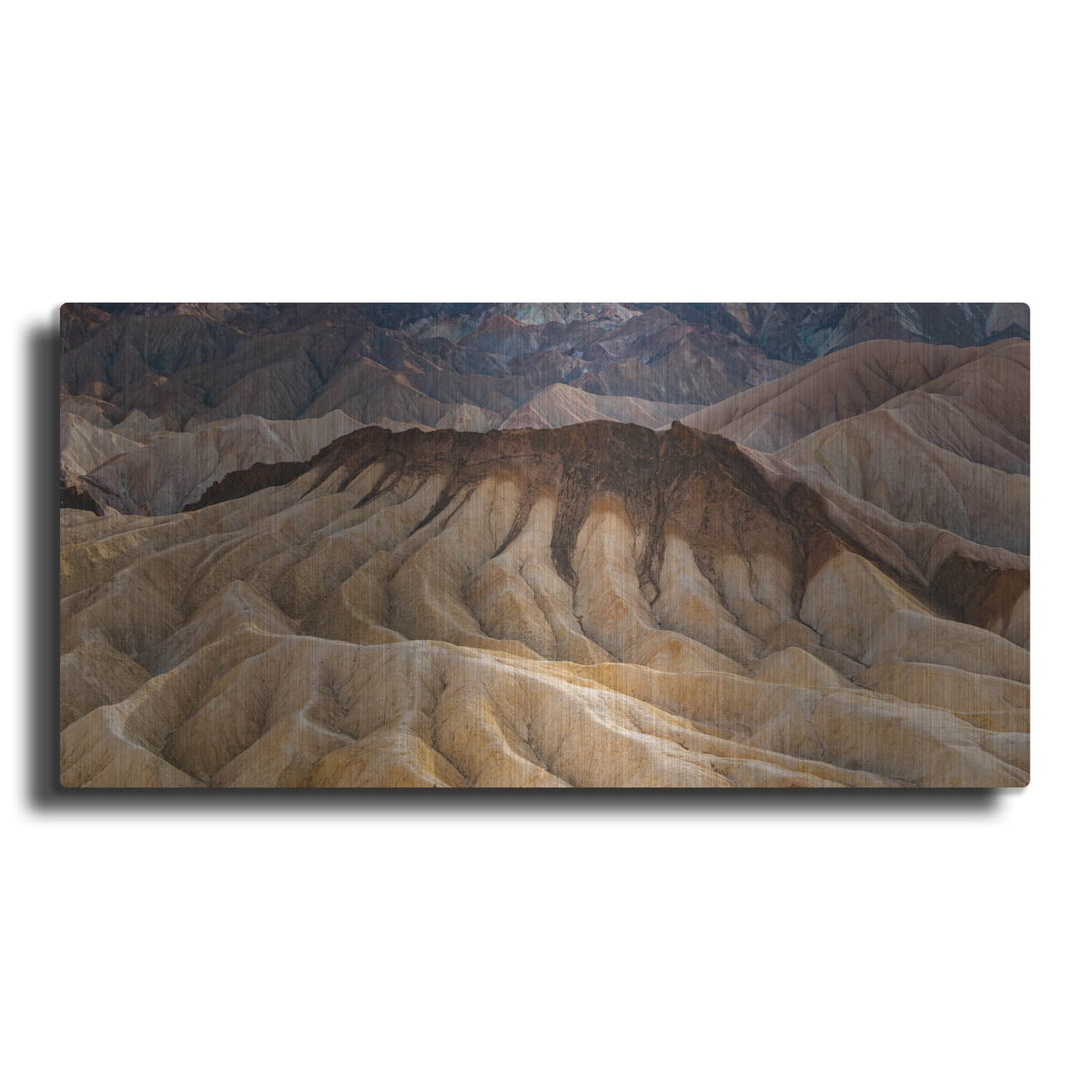 'Death Valley - Zabriskie Point Lines' by Luxe Metal Portfolio – Metal Wall Art