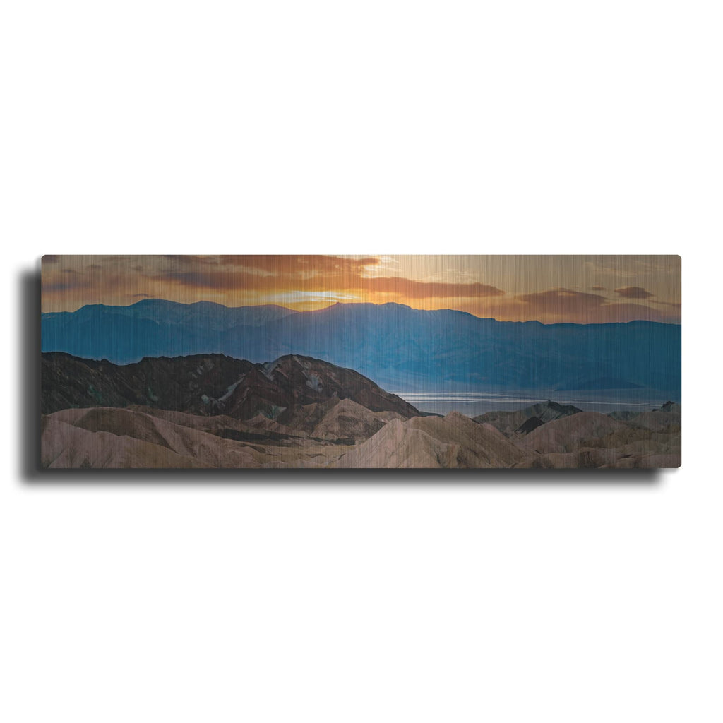 'Death Valley Gold Sunset' by Luxe Metal Portfolio – Metal Wall Art
