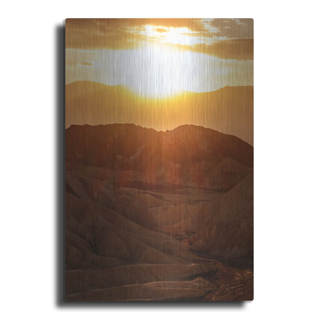 'Death Valley Hot Sunset' by Luxe Metal Portfolio – Metal Wall Art