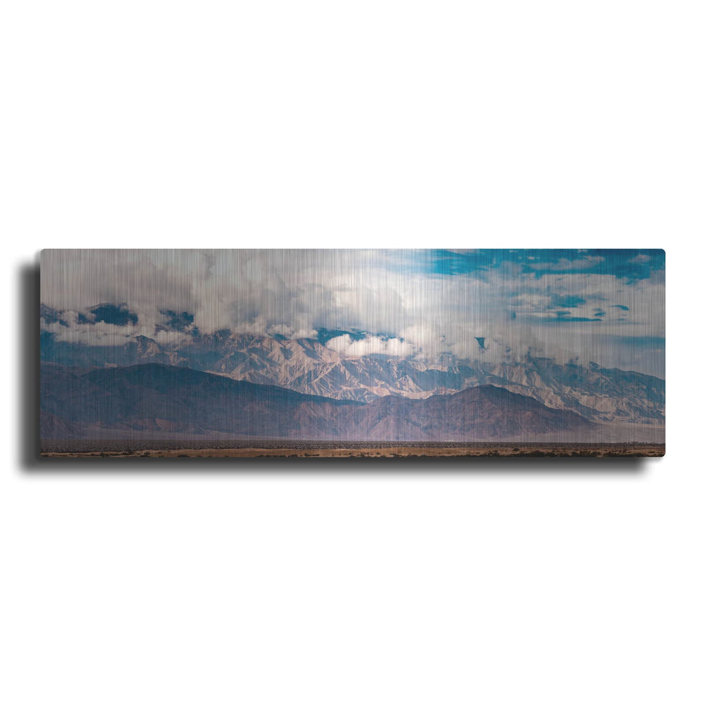 'Death Valley Mountains Panorama' by Luxe Metal Portfolio – Metal Wall Art