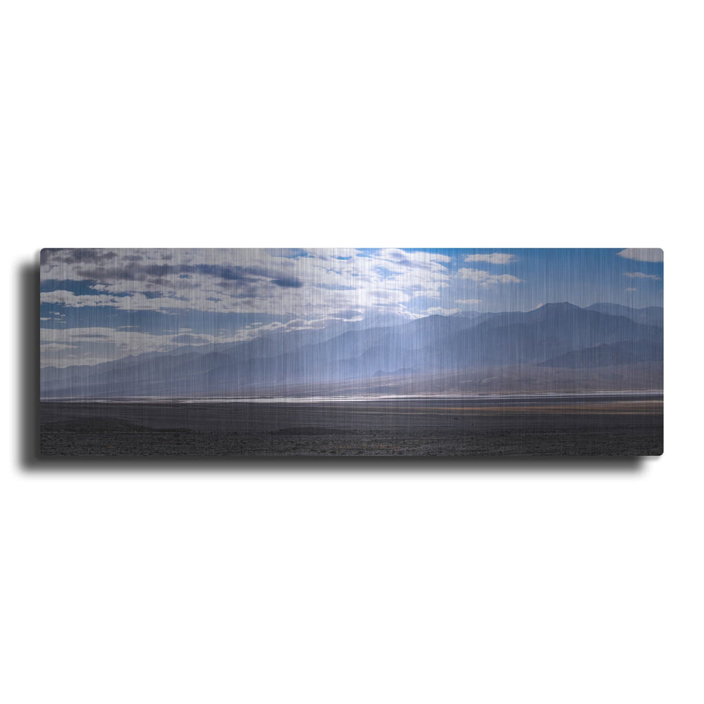 'Death Valley Mountains View Panorama' by Luxe Metal Portfolio – Metal Wall Art