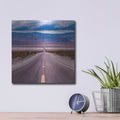 'Death Valley Road' by Luxe Metal Portfolio – Metal Wall Art, 12x12 room view