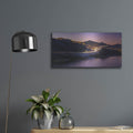 'Deer Valley Mountains Nighttime' by Luxe Metal Portfolio – Metal Wall Art, 24x12 room view