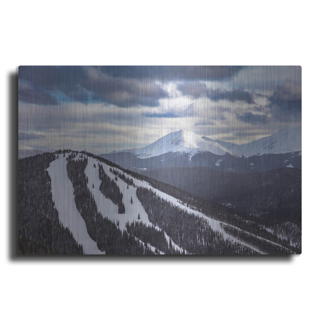 'Keystone North Peak Mountain' by Luxe Metal Portfolio – Metal Wall Art