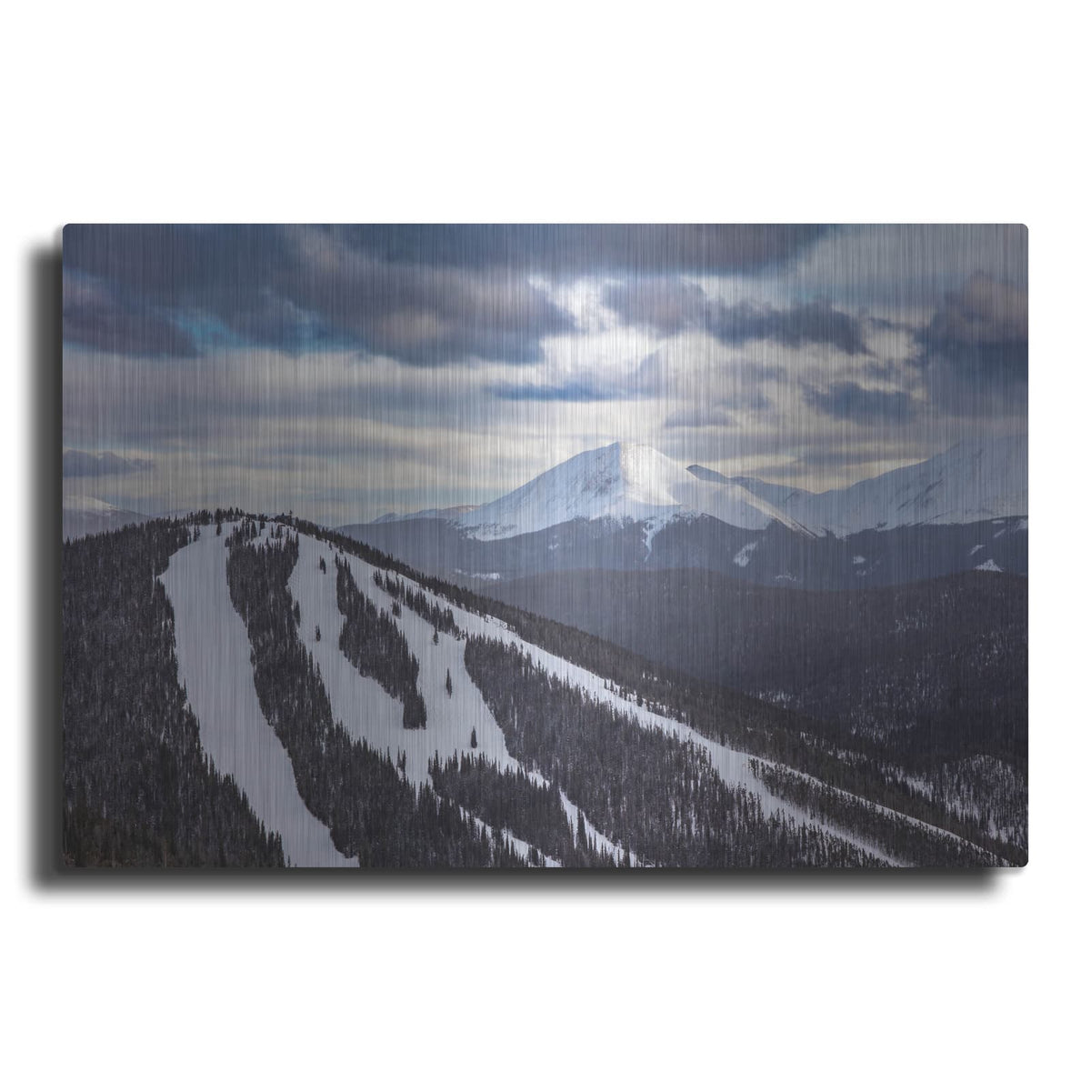 'Keystone North Peak Mountain' by Luxe Metal Portfolio – Metal Wall Art