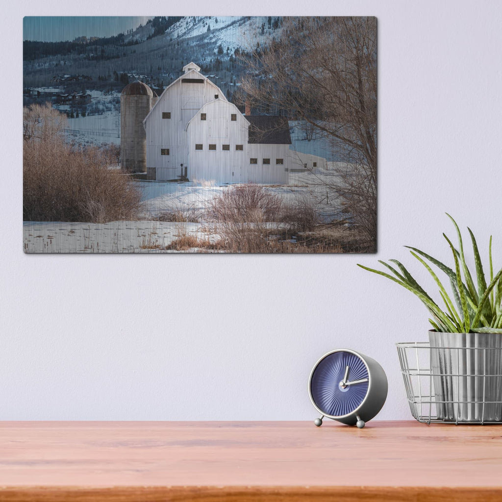 'Mcpolin Barn Park City Utah' by Luxe Metal Portfolio – Metal Wall Art, 16x12 room view