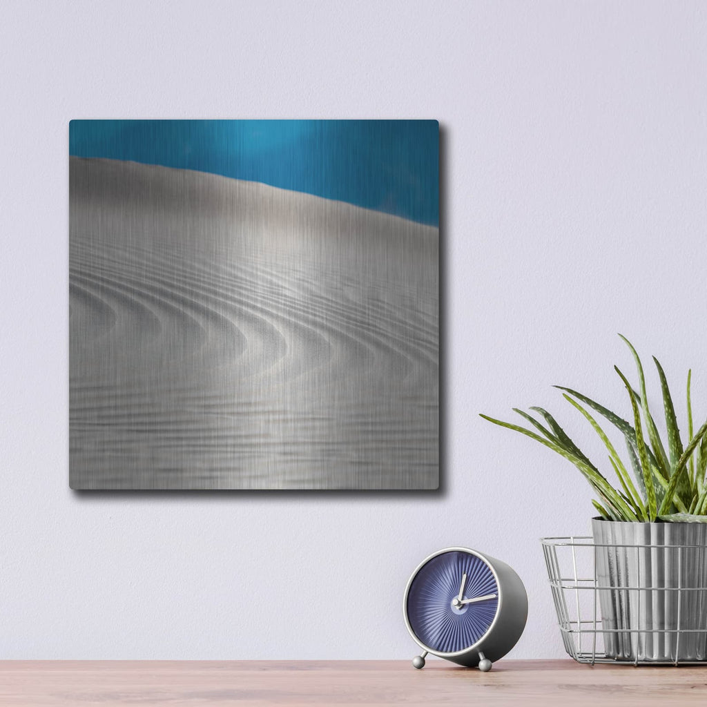 'Sand Lines' by Luxe Metal Portfolio – Metal Wall Art, 12x12 room view