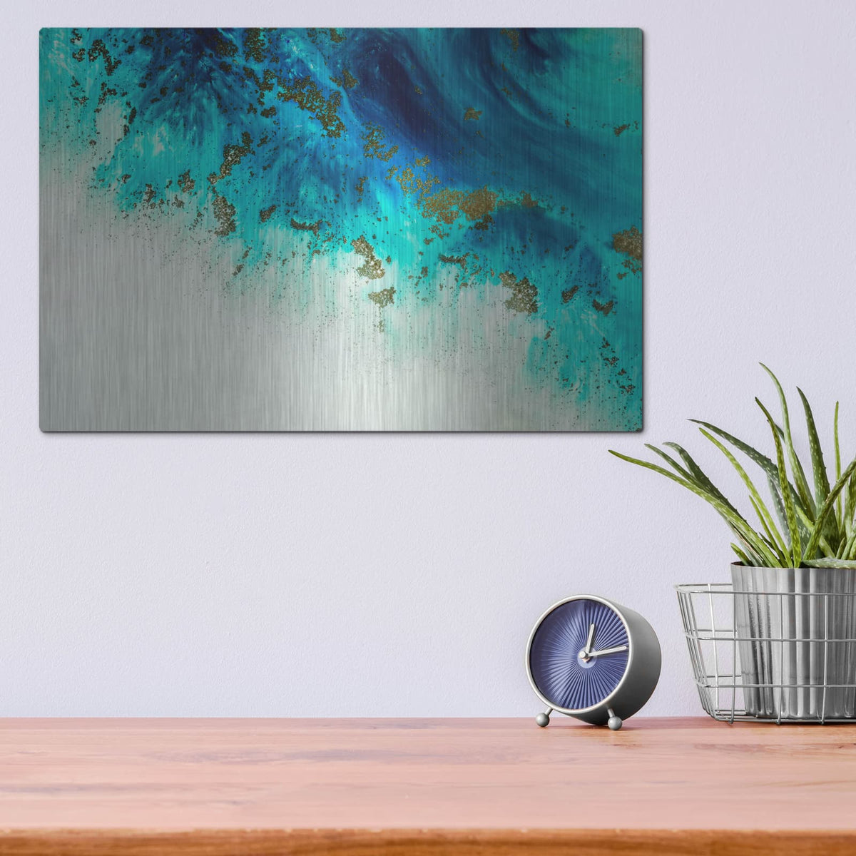 'Above The Shallows' by Petra Meikle de Vlas – Metal Wall Art, 16x12 room view