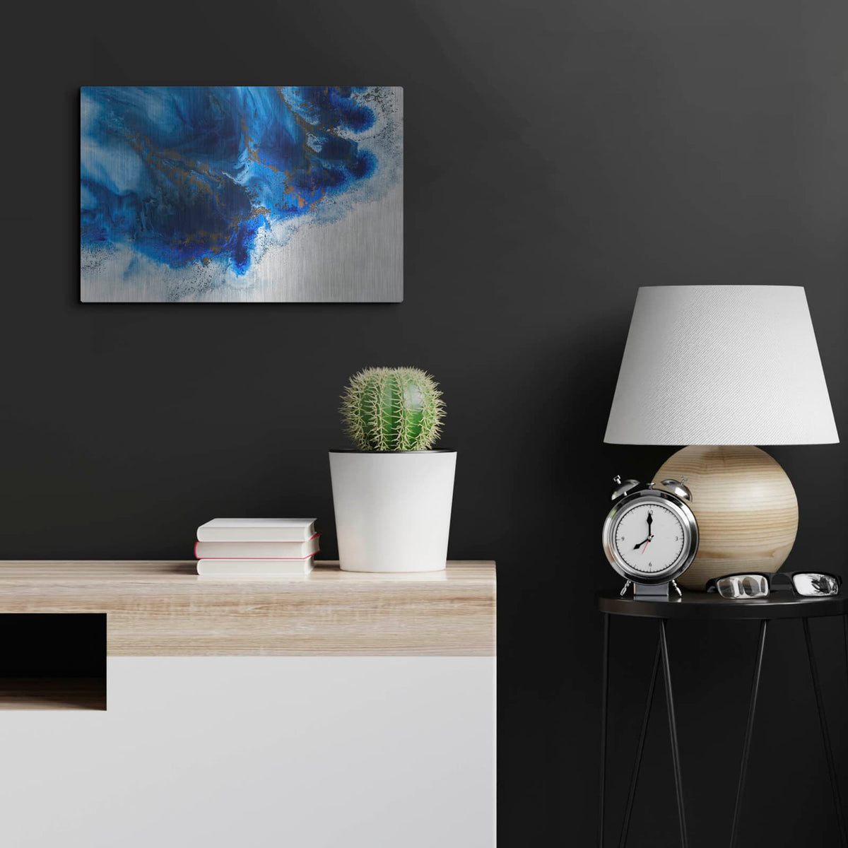 'Graceful Release' by Petra Meikle de Vlas – Metal Wall Art, 24x16 room view