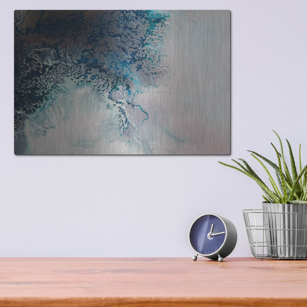 'Intricacy' by Petra Meikle de Vlas – Metal Wall Art, 16x12 room view