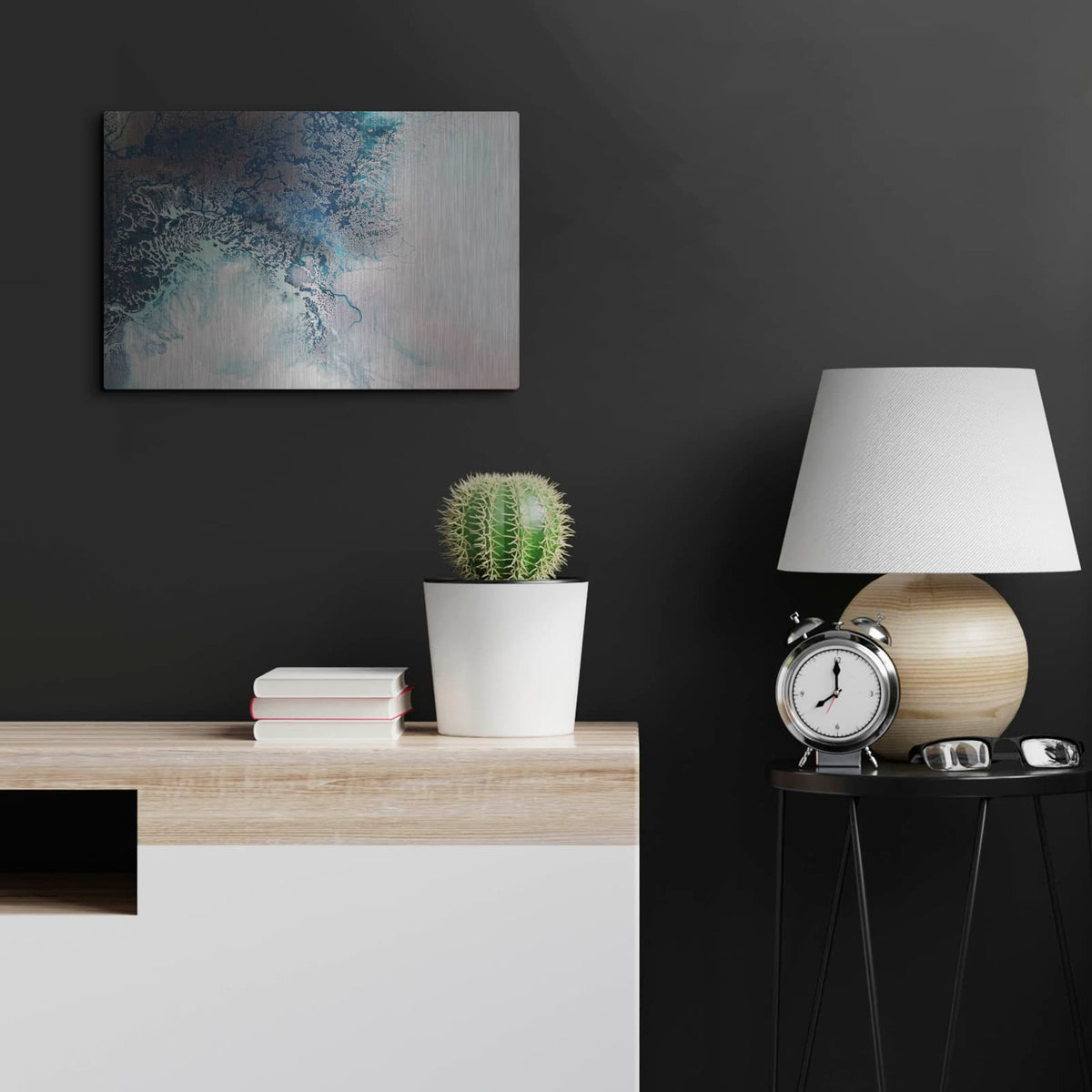 'Intricacy' by Petra Meikle de Vlas – Metal Wall Art, 24x16 room view