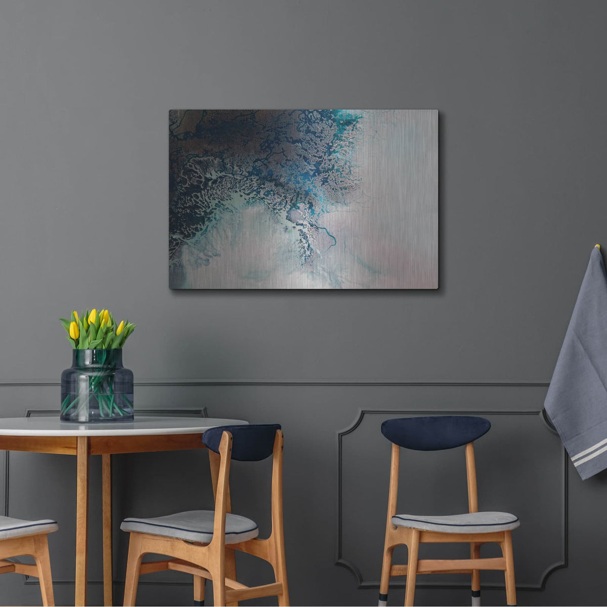 'Intricacy' by Petra Meikle de Vlas – Metal Wall Art, 36x24 room view