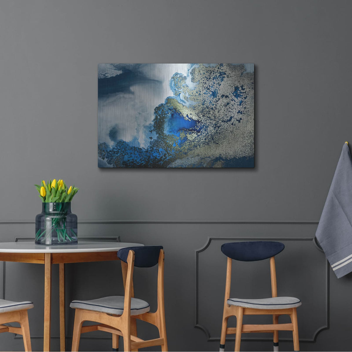 'Midnight Reef' by Petra Meikle de Vlas – Metal Wall Art, 36x24 room view