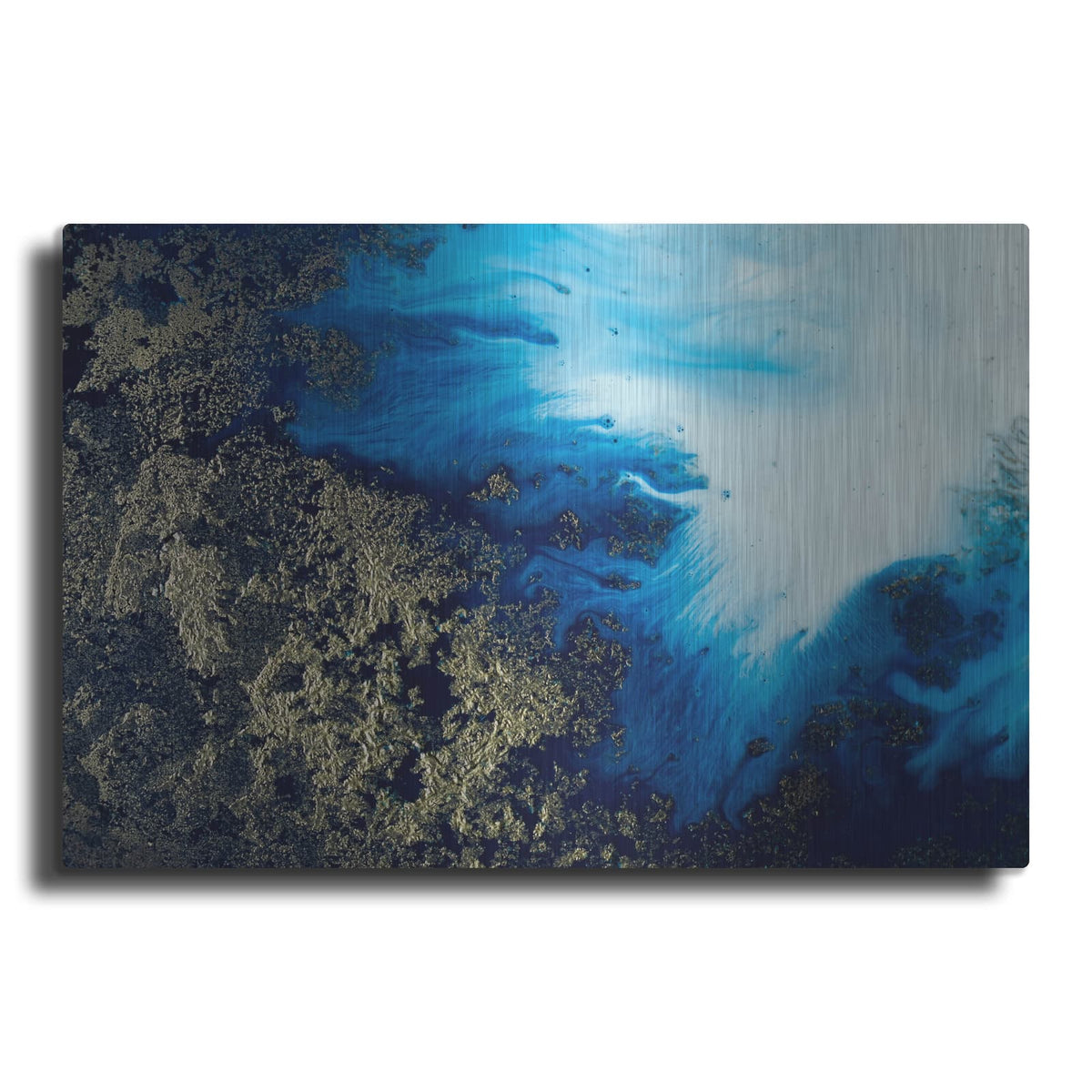 'Navy Shimmer' by Petra Meikle de Vlas – Metal Wall Art