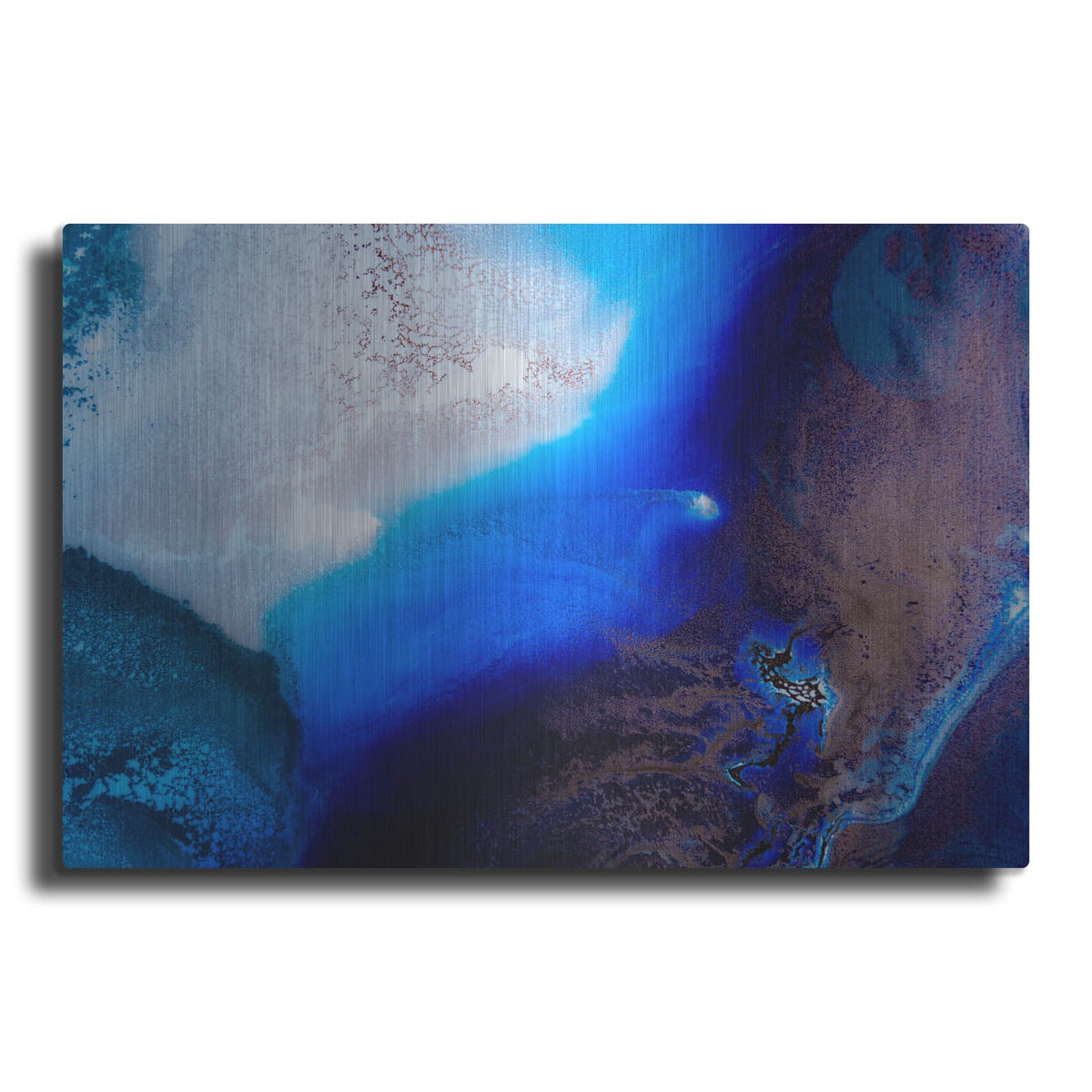 'Sapphire Haven' by Petra Meikle de Vlas – Metal Wall Art