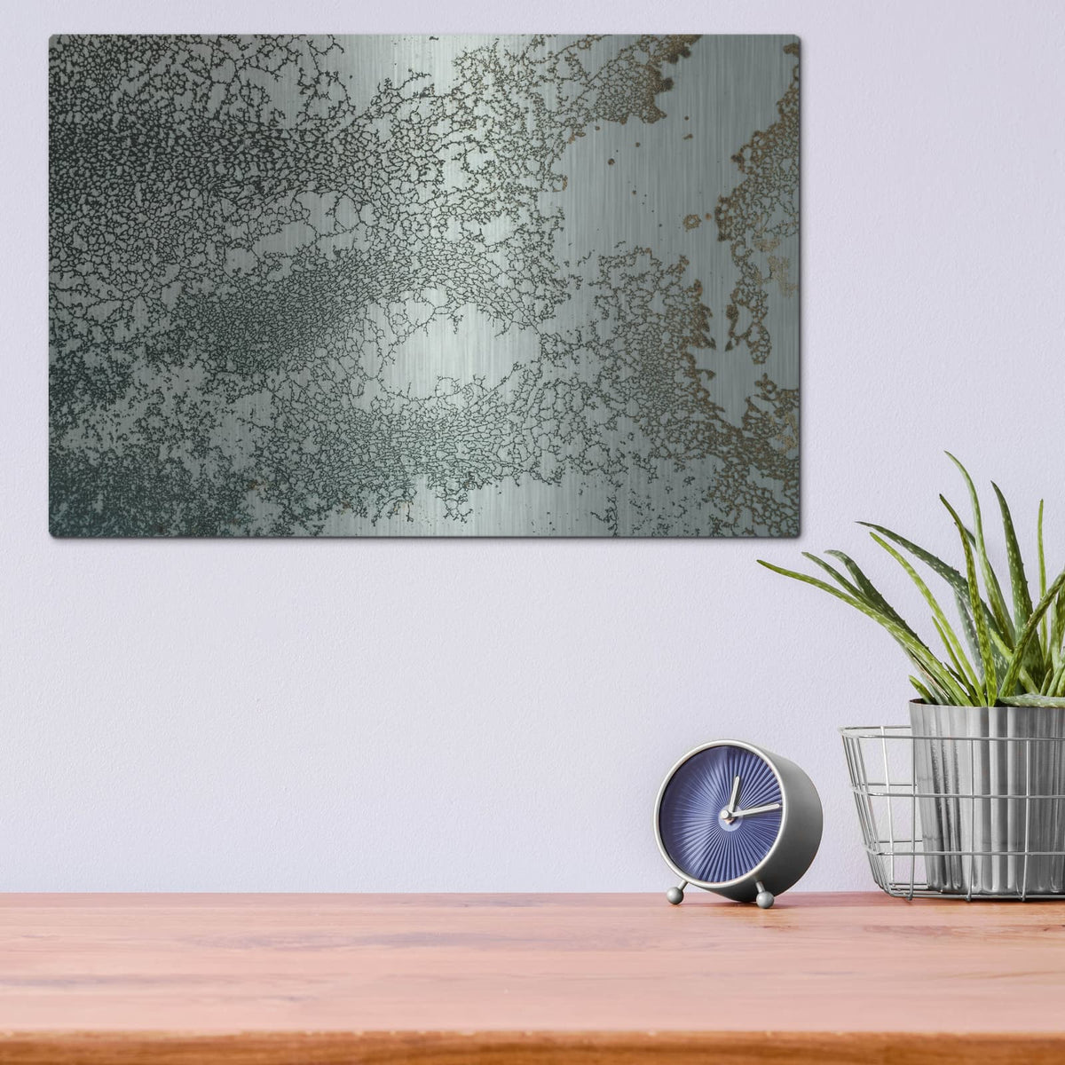 'Synchronize' by Petra Meikle de Vlas – Metal Wall Art, 16x12 room view