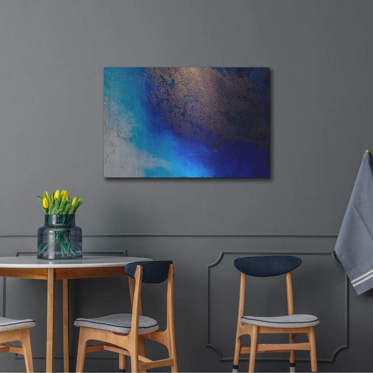 'The Big Blue' by Petra Meikle de Vlas – Metal Wall Art, 36x24 room view