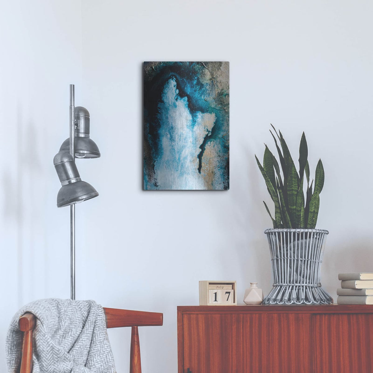 'Through The Edge' by Petra Meikle de Vlas – Metal Wall Art, 16x24 room view