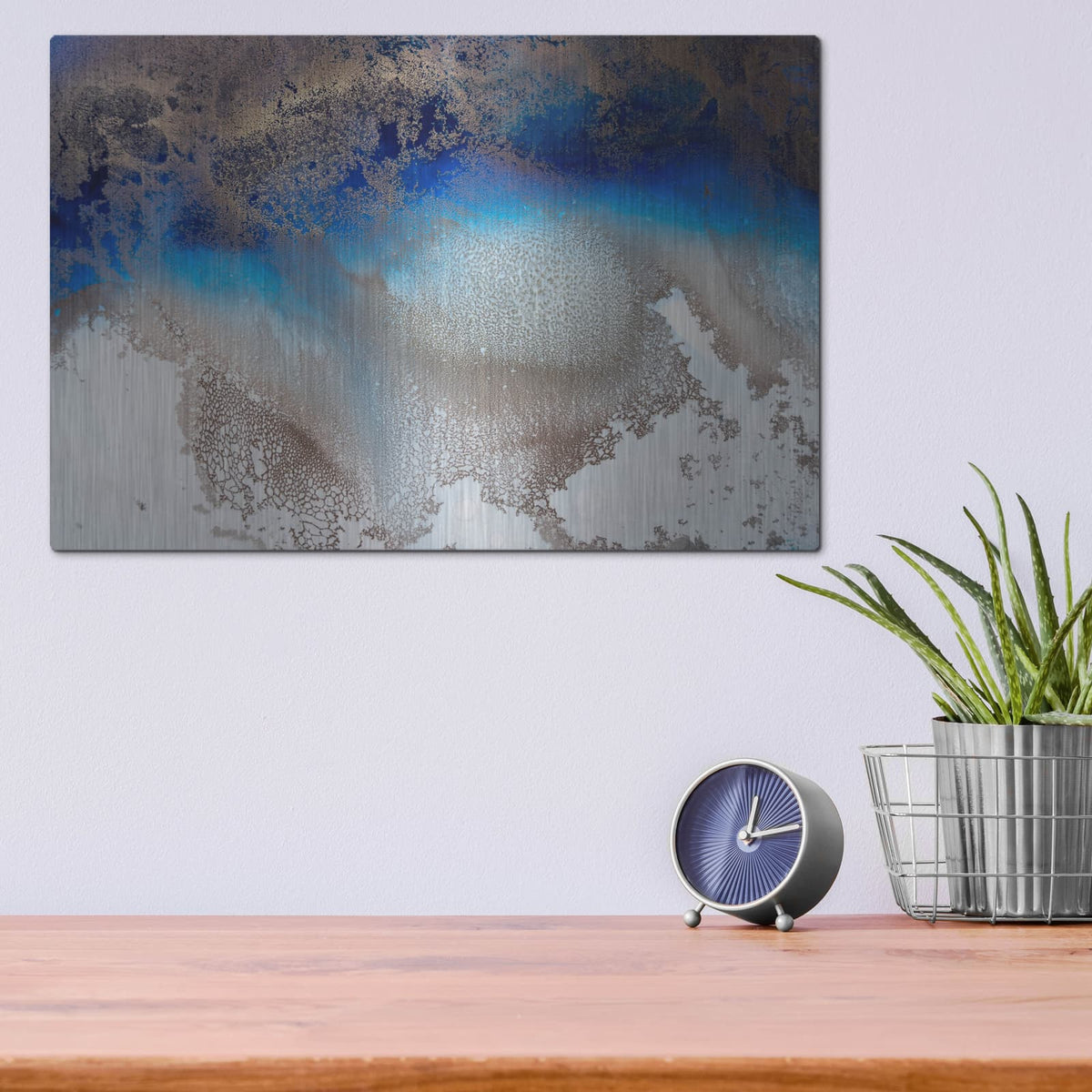 'Turning Tides' by Petra Meikle de Vlas – Metal Wall Art, 16x12 room view
