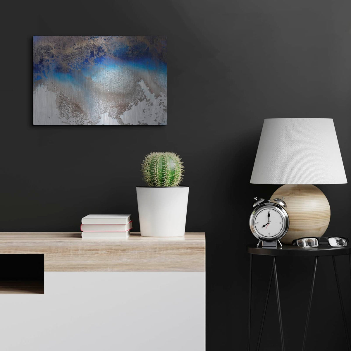 'Turning Tides' by Petra Meikle de Vlas – Metal Wall Art, 24x16 room view