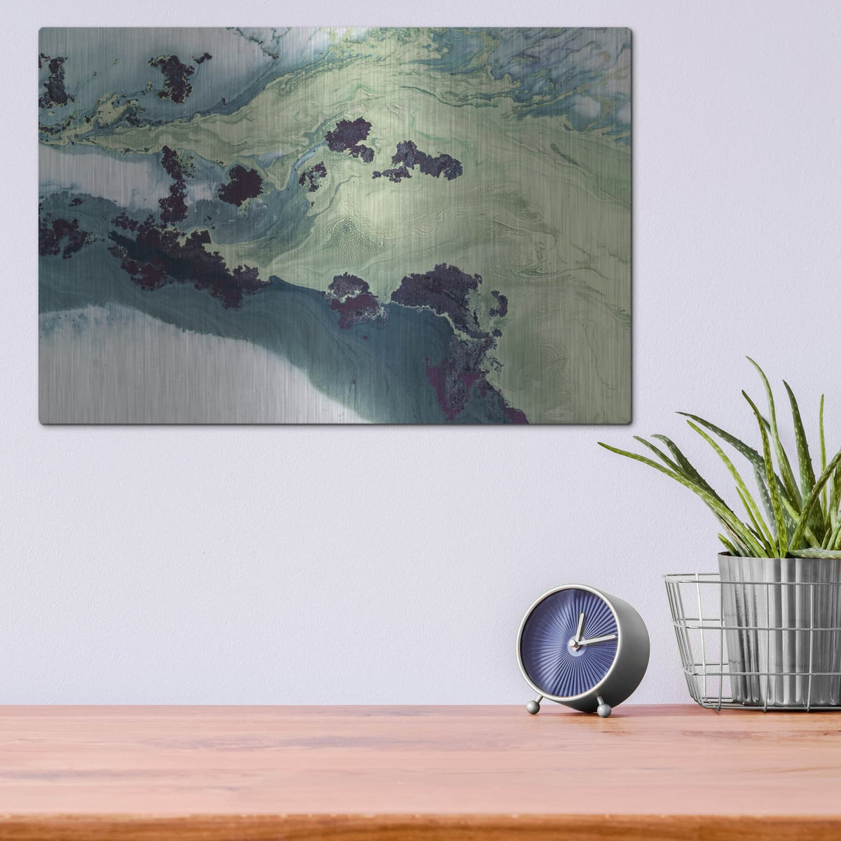 'Untuched Estuarys' by Petra Meikle de Vlas – Metal Wall Art, 16x12 room view