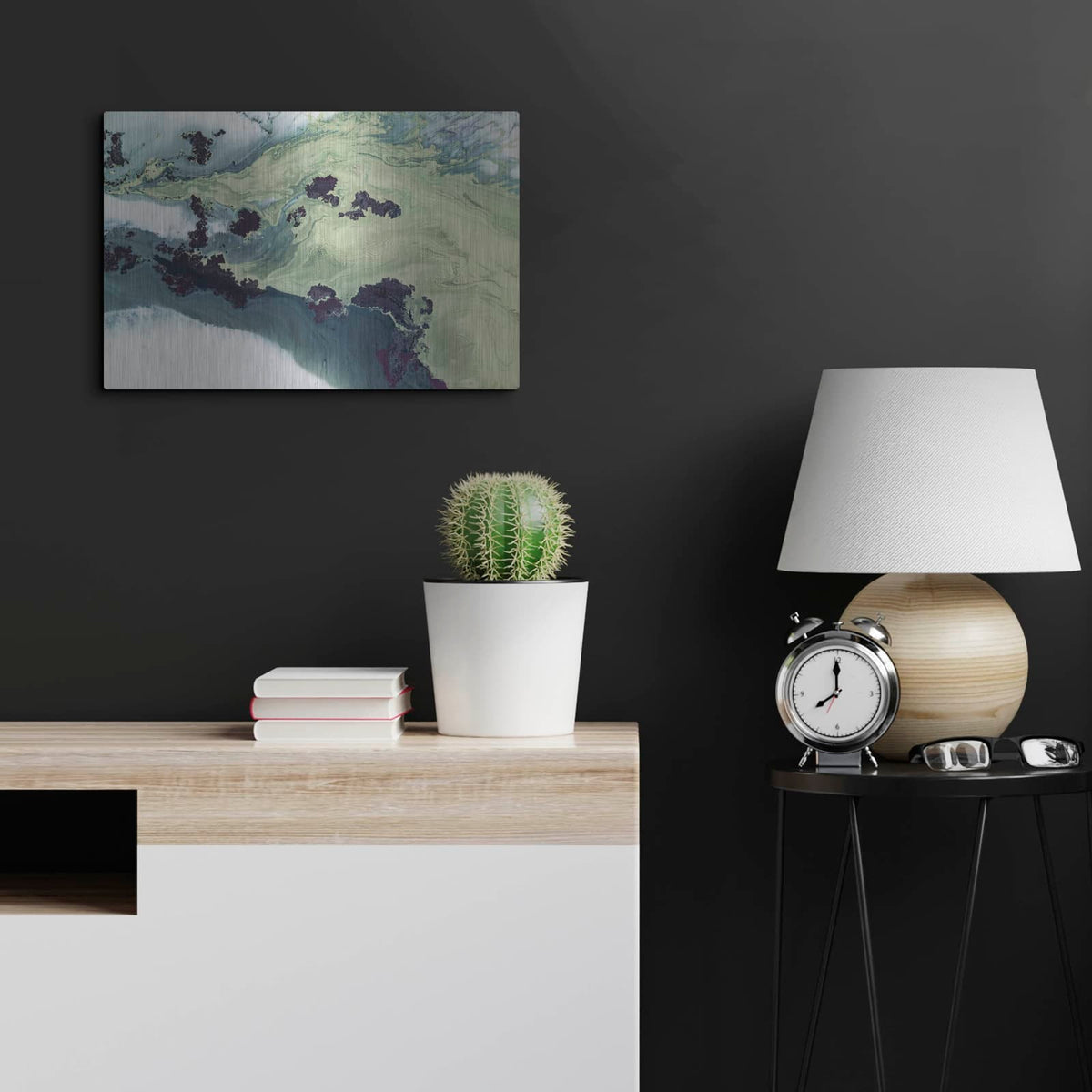 'Untuched Estuarys' by Petra Meikle de Vlas – Metal Wall Art, 24x16 room view