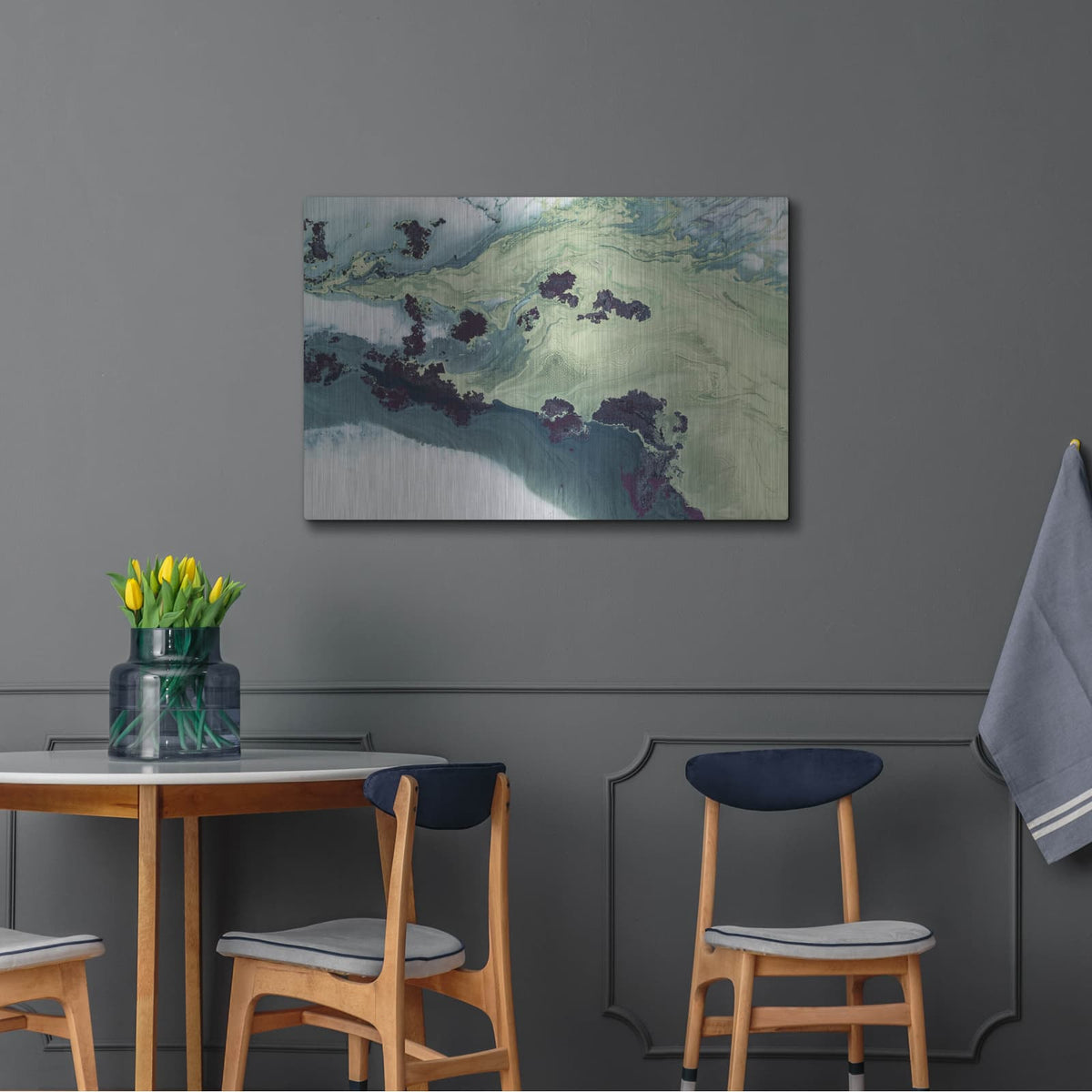 'Untuched Estuarys' by Petra Meikle de Vlas – Metal Wall Art, 36x24 room view