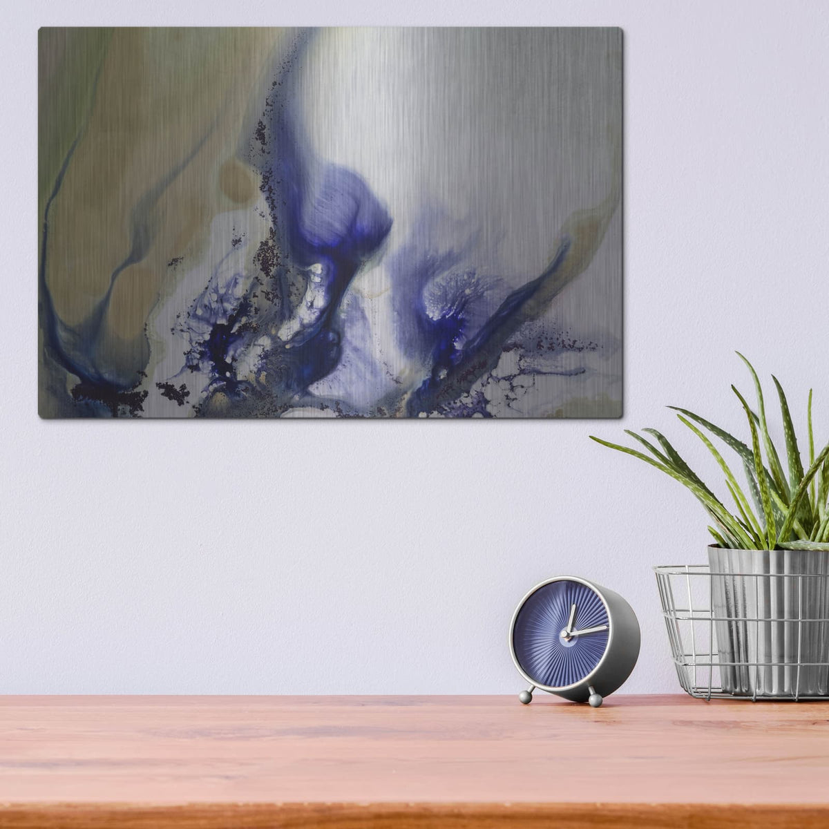 'Whirls Of The Waterscape' by Petra Meikle de Vlas – Metal Wall Art, 16x12 room view