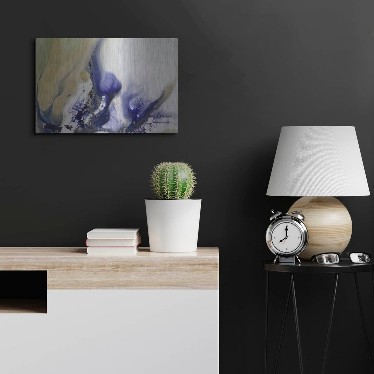 'Whirls Of The Waterscape' by Petra Meikle de Vlas – Metal Wall Art, 24x16 room view