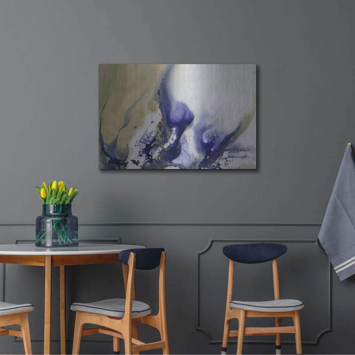'Whirls Of The Waterscape' by Petra Meikle de Vlas – Metal Wall Art, 36x24 room view