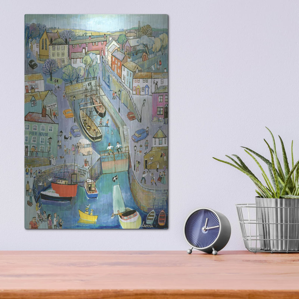 'Roundabout Charlestown' by Serena – Metal Wall Art, 12x16 room view