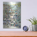 'Street Through Falmouth' by Serena – Metal Wall Art, 12x16 room view