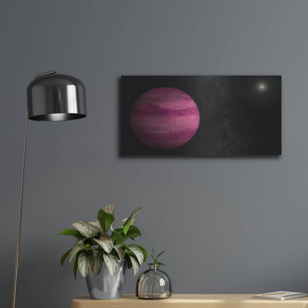 'Exoplanet Gj 504b' by NASA Space Photos – Metal Wall Art, 24x12 room view